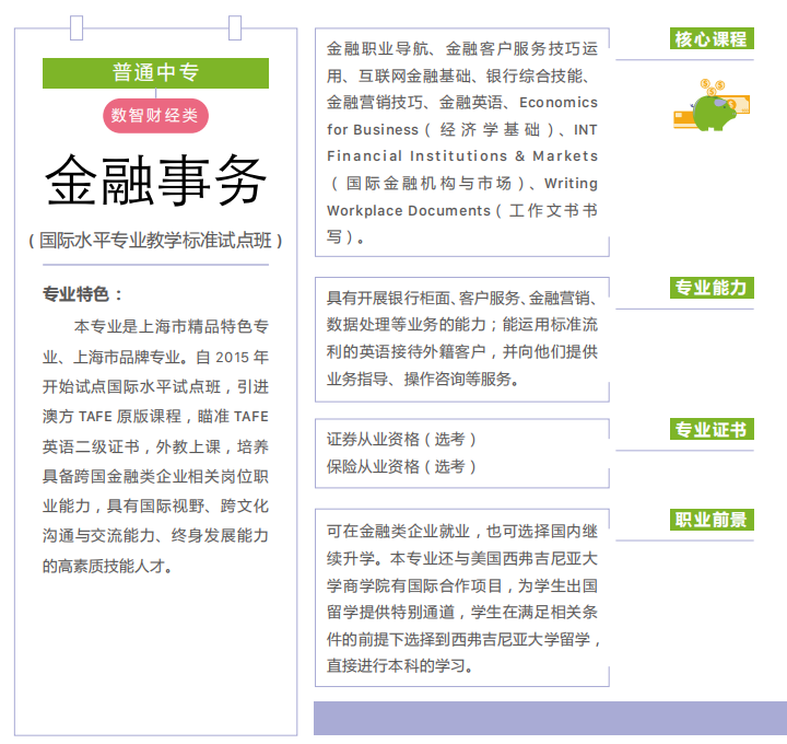 2023年上海商業(yè)會(huì)計(jì)學(xué)校普通中專(zhuān)（3年制）招生專(zhuān)業(yè)有哪些？