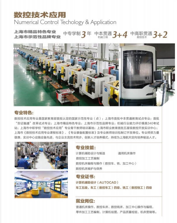 2023年上海市工業(yè)技術(shù)學(xué)數(shù)控技術(shù)應(yīng)用招生專業(yè)介紹