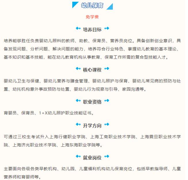 上海市貿(mào)易學(xué)校中專專業(yè)介紹