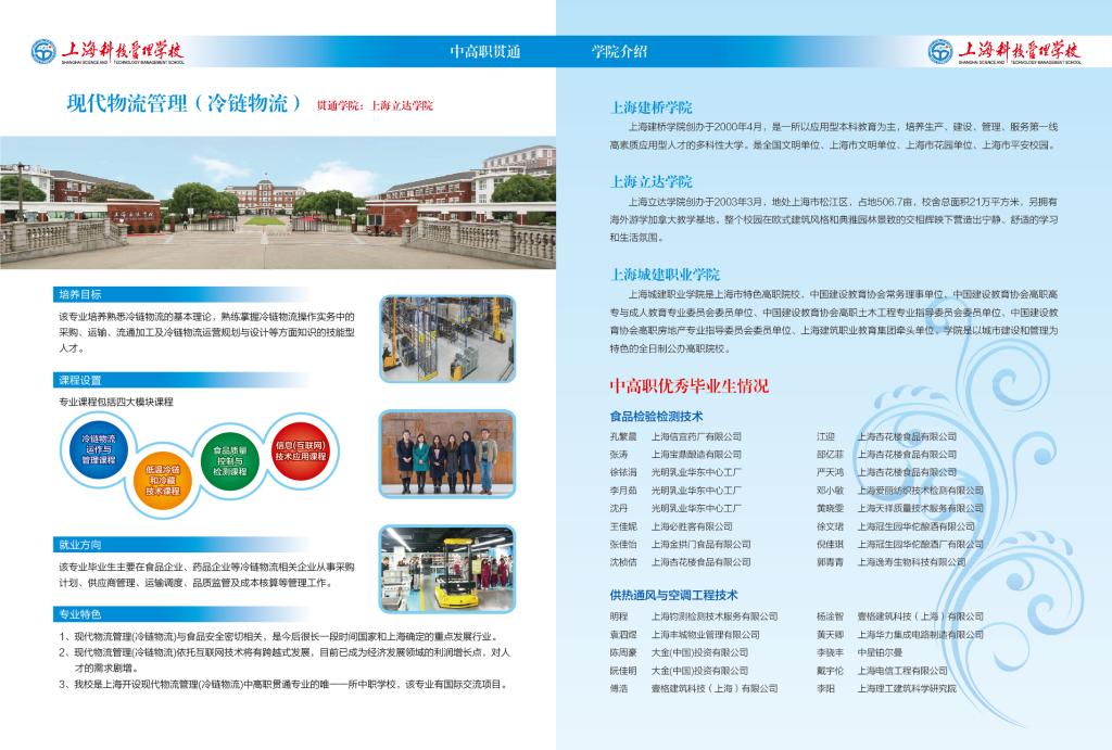 2021年上海科技管理學(xué)校招生簡章